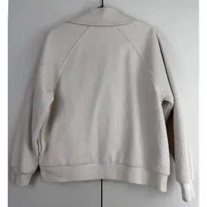 Joie Cream Textured‎ Full Zip Bomber Jacket Off White Luxury Knit Coat Large NWT thumbnail 2