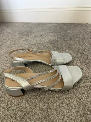 Silver sandals Size 8.5 thumbnail 2