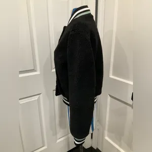NWOT RVCA SHERPA VARSITY BOMBER JACKET‎ thumbnail 2