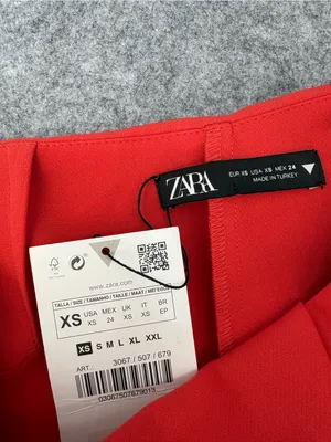 NWT Zara Red Mini skort XS thumbnail 6
