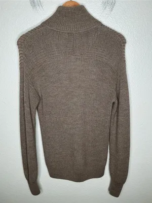 Quince Australian Merino Wool Half Zip Sweater Malted Toffee Extra Small thumbnail 10