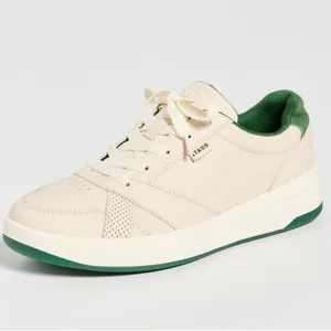 EUC KEDS X STAUD The Court Sneakers Cream and Green Women's Sz 7.5 Sold Out thumbnail 3