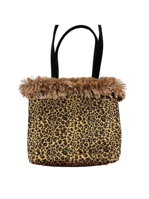 Elephant Tapestry Hand Bag with Fringe Edge thumbnail 2