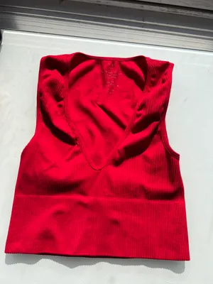 Urban Outfitters Red Seamless Tank Top thumbnail 3