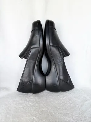 Clarks Bendables MAY POPPY Loafers Womens Size 6M Black Leather Slip-Ons 84634 thumbnail 5