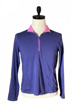 Horny Toad Granola Girl Womens M‎ Quarter Zip Pullover Long Sleeve Top Outdoor thumbnail 1