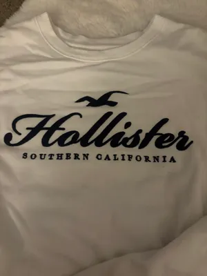 white and navy sweatshirt thumbnail 2