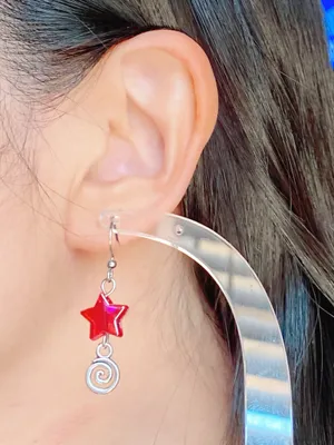 Handmade star & swirl dangle earrings⭐️❤️ thumbnail 10