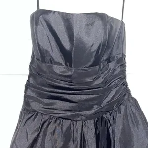 David’s Bridal Black Strapless Bubble Hem Mini Dress thumbnail 2