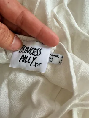 Princess Polly Fiorella White Mini Dress with Tassel Trim thumbnail 3