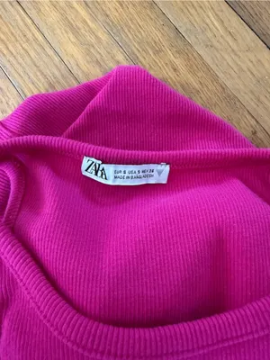 Zara Hot Pink Sleeveless Midi Dress thumbnail 3