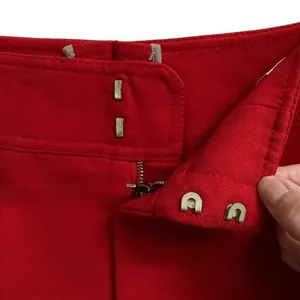 Vintage Bogner Ski Pants Wide Leg Stirrup‎ Red Wool Women's 6 READ thumbnail 4