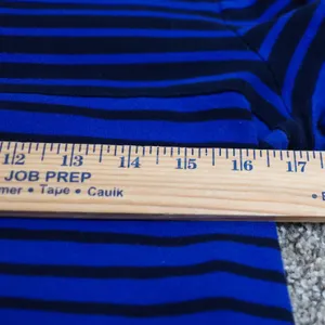 Lauren Ralph Lauren Blue Black Stripe Boat Neck 3/4 Sleeve Shirt‎ Top Womens L thumbnail 9