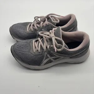 Asics Gel-Contend 7 Womens Running Shoes Grey Pink Sneakers Size 8 thumbnail 4