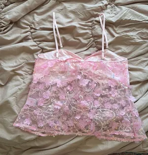 Pink Sequin Shein Top thumbnail 2