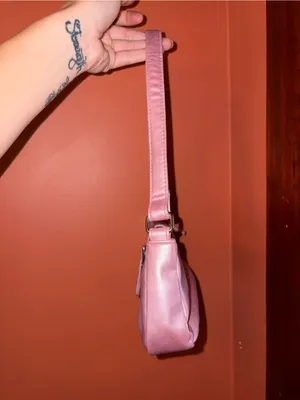 Pink Y2K Shoulder Bag with Studded Buckle thumbnail 5