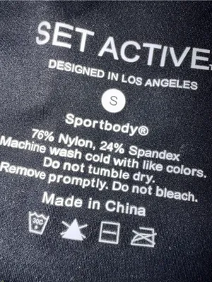 SET Active SportsBody Black Leggings with Matching Bra thumbnail 4