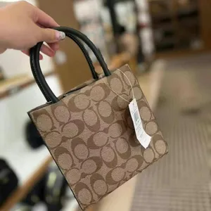 NWT Coach Mini Cally Crossbody In Signature Canvas With Varsity Motif cf381 thumbnail 3