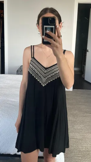American Eagle Black Sun Dress thumbnail 1