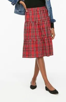 J. Crew Plaid Skirt thumbnail 1