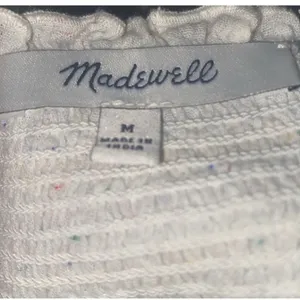 $82 Madewell Rainbow Smocked Peasant Top M thumbnail 7