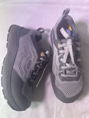 Keen Gray Mesh Athletic Sneaker with Orange Accent thumbnail 6