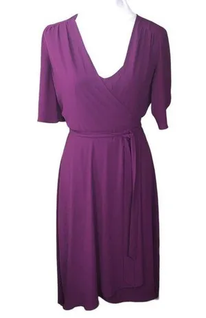 WHBM White House Black Market Dress Full Wrap Dress with Slip Size Small thumbnail 1