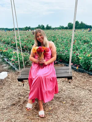 These Three Boutique Pink Bow Maxi Dress thumbnail 2