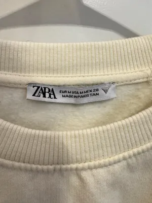 ZARA Cropped Crewneck Sweatshirt thumbnail 2
