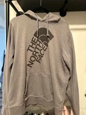 North Face Hoodie Gray Size L thumbnail 1