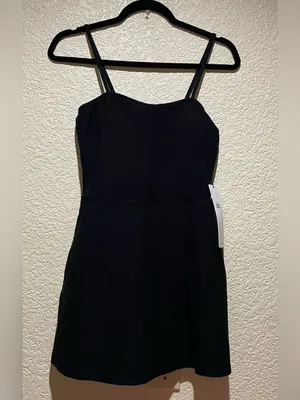 Alo Yoga NWT Alosoft Courtside Tennis Dress Black Size S thumbnail 5
