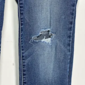 Old Navy Rockstar‎ Mid-Rise Skinny Jeans Blue Distressed 10 Long Stretch Denim thumbnail 7
