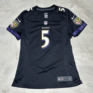 Nike On Field Baltimore Ravens Joe Flacco #5 NFL Football Jersey Women's SZ M thumbnail 1