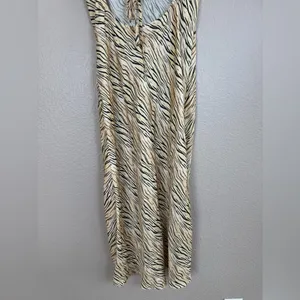 For Love & Lemons Joselyn Slip Midi Dress in Zebra Tiger Print size Small $135 thumbnail 13