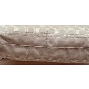 Coach Brooke Jacquard Satchel/Handbag Gray Silver Est 1941 L 10752 - F15533 thumbnail 3