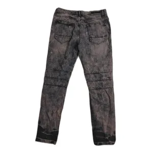 Mens Black Premium Skinny Jeans Black Pink Size 32x32 thumbnail 3
