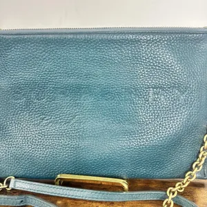 Burberry Crossbody Bag Small Teal Green Leather Chain Strap thumbnail 5