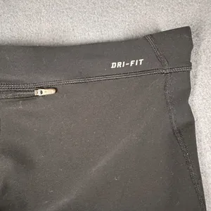 Nike Womens L Black Just Do It Spell Out Cycling Shorts Drawstring‎ Pockets thumbnail 8