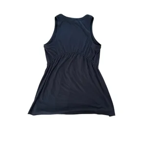 Athleta Air Out Cinch‎ Tank Top Womens Medium Black Activewear Lounge Yoga Tunic thumbnail 8