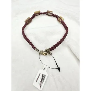 NEW Free People Sweet Carolina Choker Necklace Ivory Neutral Bohemian Macrame thumbnail 4