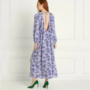 Hill house the Simone dress lilac Sz Large thumbnail 3