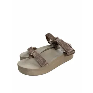 Zella Sandals Womens Size 6 Tan Leopard Print Lightweight‎ Platform thumbnail 2