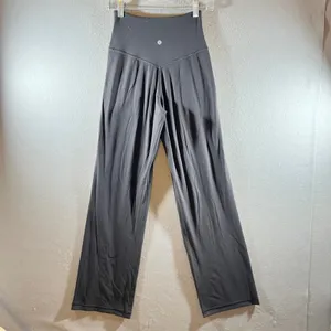 839 | lululemon Align Wide Leg Nulu High‎ Rise Yoga Pant Graphite Grey Womens 2 thumbnail 2
