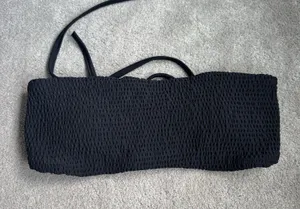Hollister Strapless Bathing Suit Top Black thumbnail 1