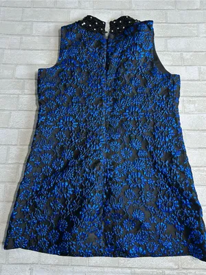 SugarLips Centralia Jaquard Floral Emla Sleeveless Mini Dress Size Large thumbnail 6