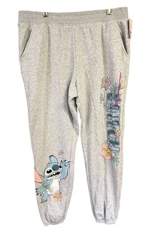 Disney Stitch Womans Sweatpants Sz XXL NWT thumbnail 1