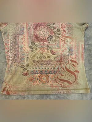 Women’s APT.9 Boho Floral Print Short Sleeve Tee - Multicolor Size Large thumbnail 3