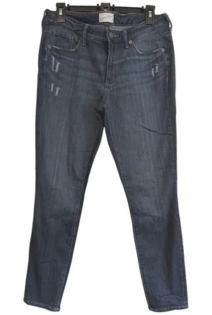 Universal Thread Mid Rise Skinny Jeans Dark Wash‎ Distressed 8 29R Casual Chic thumbnail 1