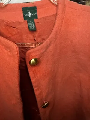 Vintage Hunt Club Cropped Coral Cardigan thumbnail 2