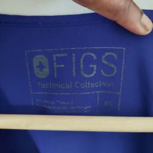 FIGS Technical Collection  Women's Blue Scrub V-Neck Top Size XS thumbnail 3